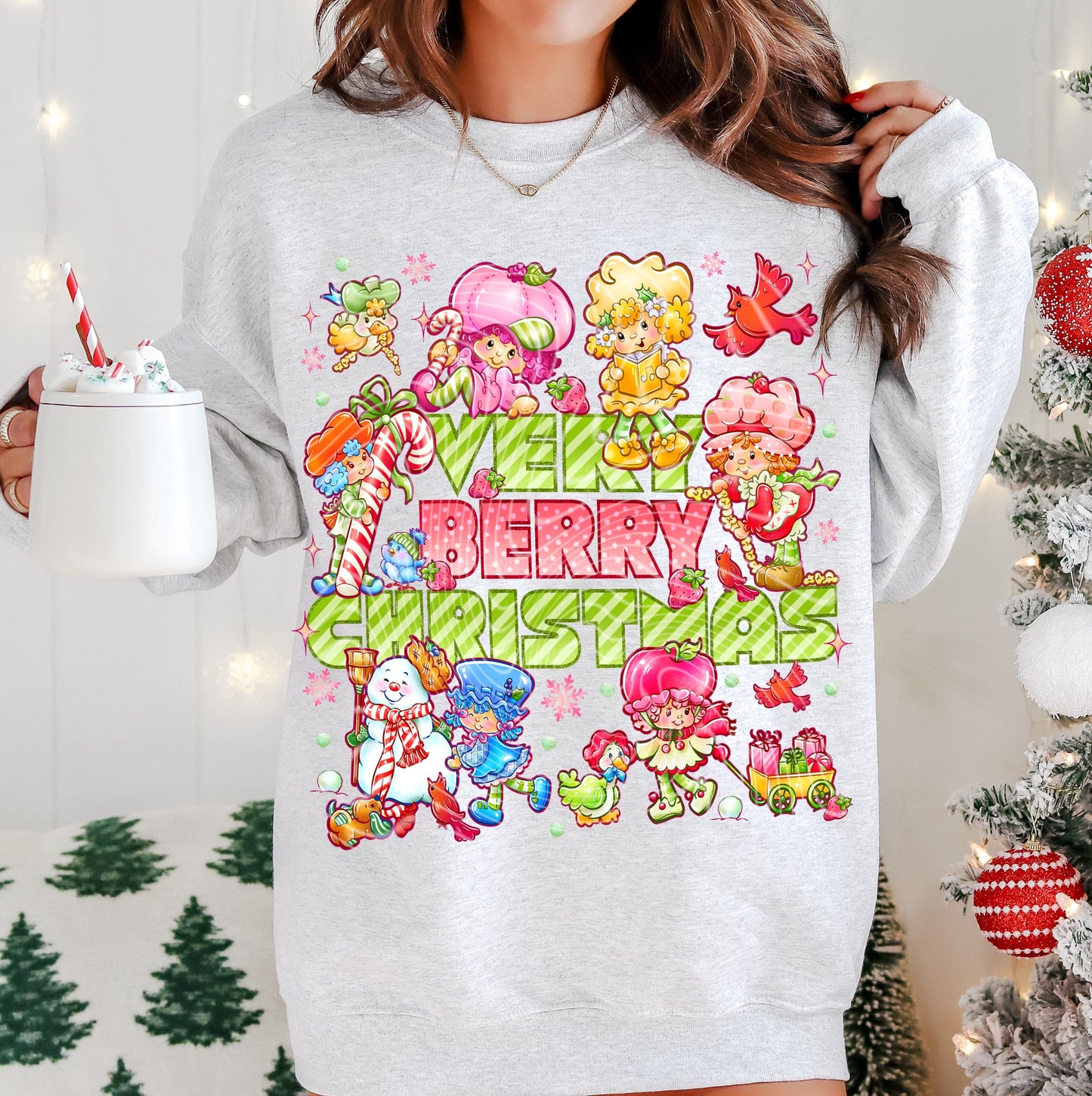 T-Shirt Hoody Crewneck Wreck the Halls with Schweeetz – Holiday Candy Chaos Design