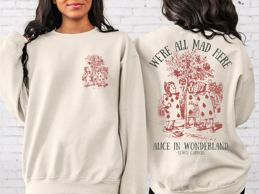 T-Shirt Or Sweatshirt  Vintage Alice In Wonder Land /  Lewis Carroll