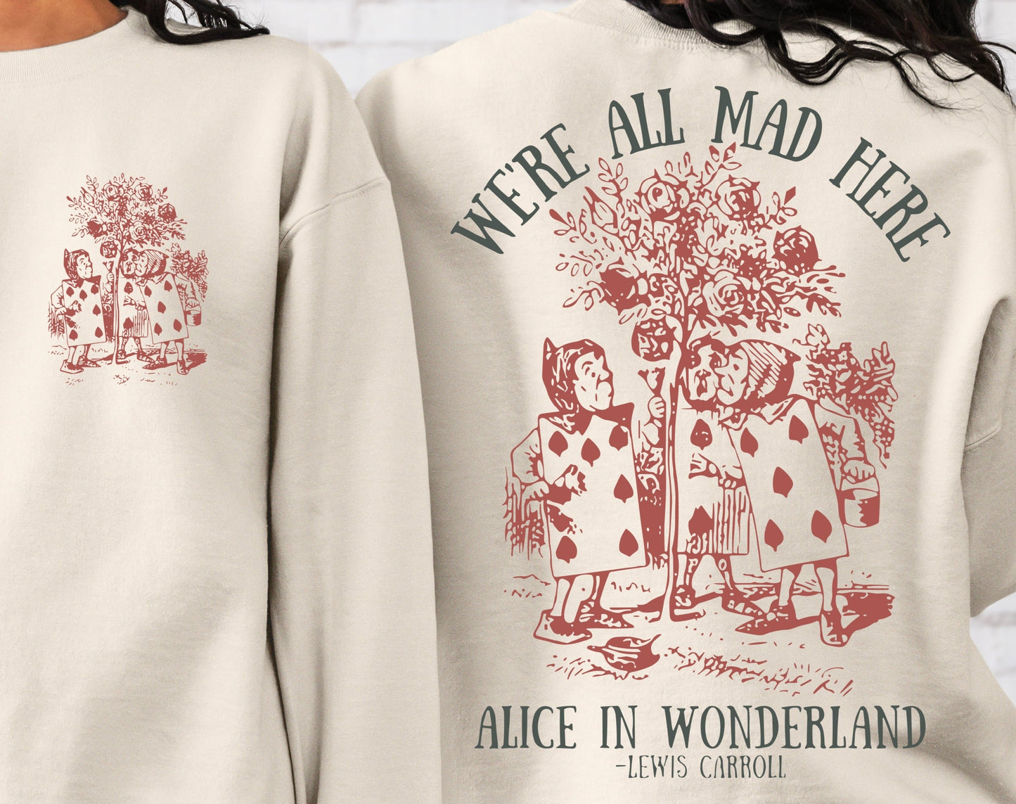 T-Shirt Or Sweatshirt  Vintage Alice In Wonder Land /  Lewis Carroll