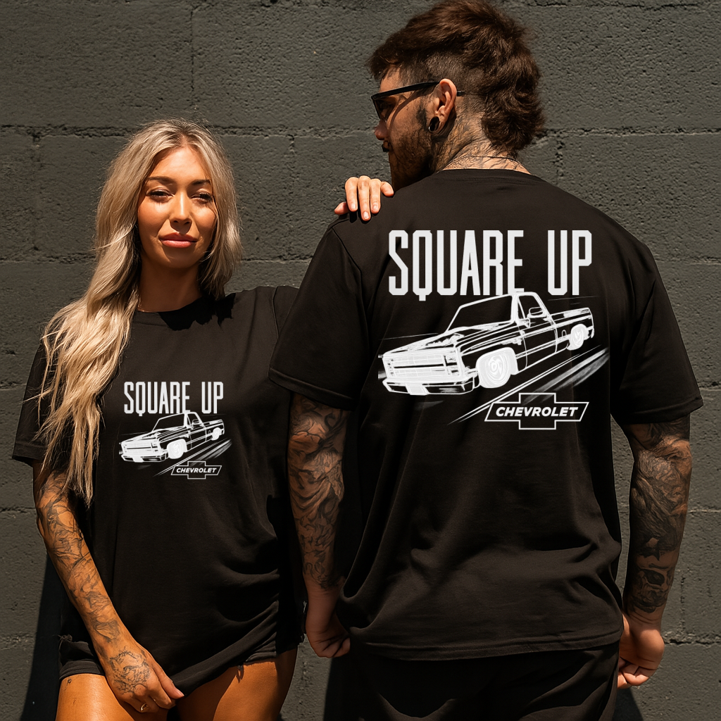 DTF Transfer Square Up โ Chevrolet Squarebody Truck Front & Back Design