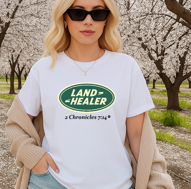 DTF Transfer Land Healer Pray for the Land Faith Print