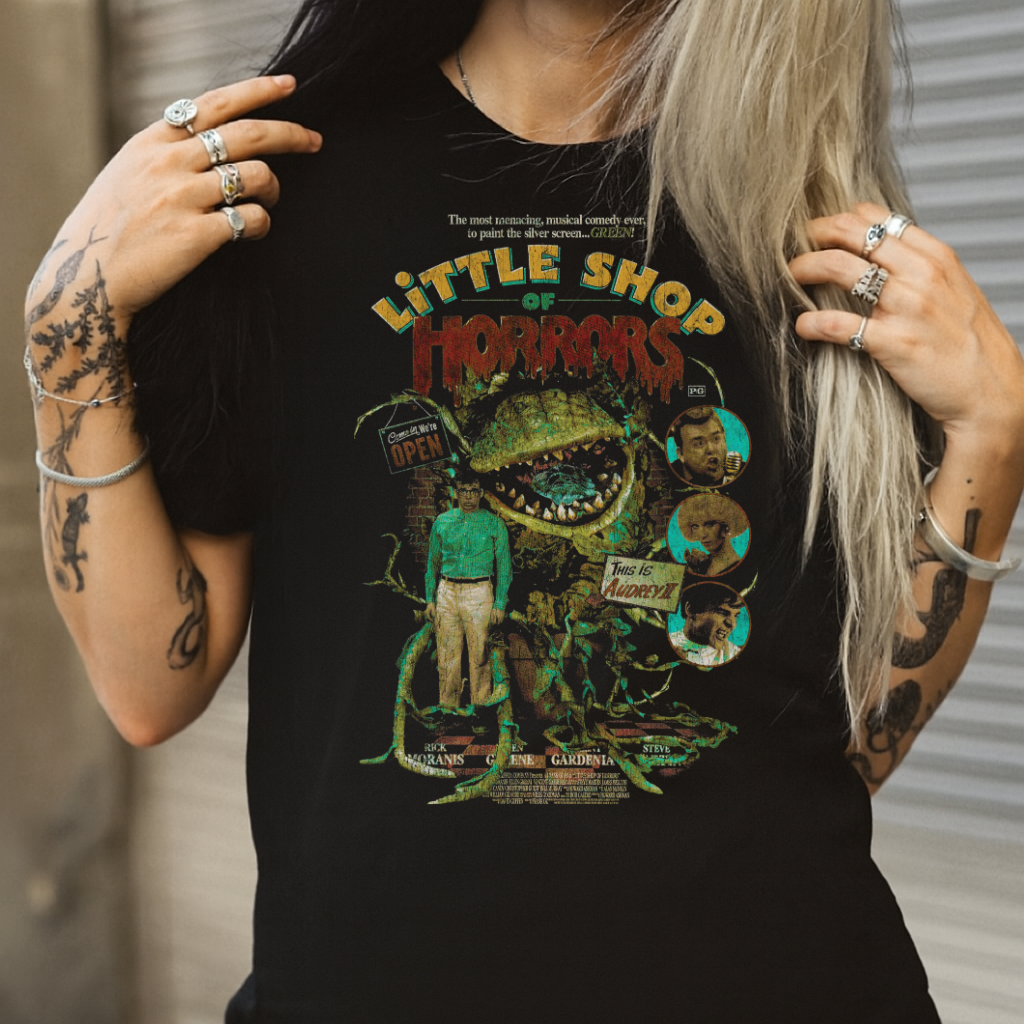 T Shirt Hoodie Crewneck – Little Shop of H  Vintage  Retro Movie Poster Design