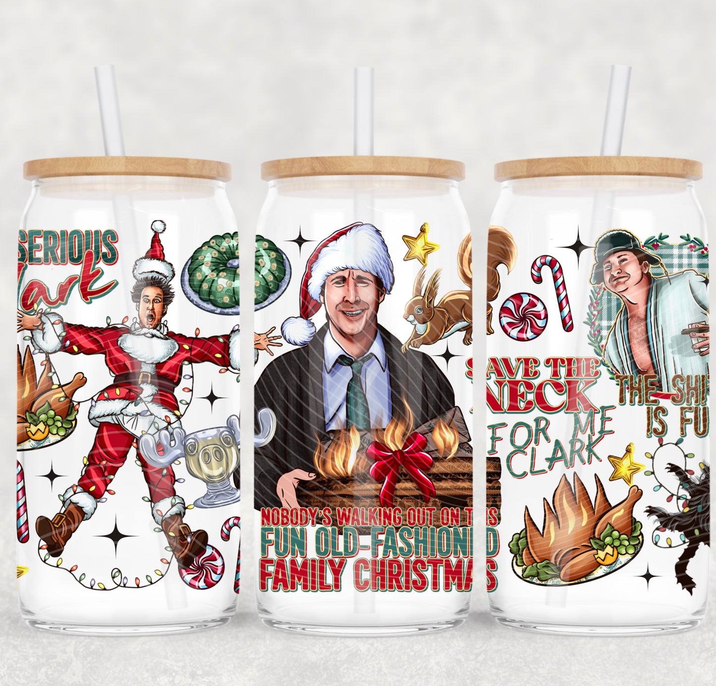 UV-DTF Cup Wrap Christmas Vacation Clark Griswoldd