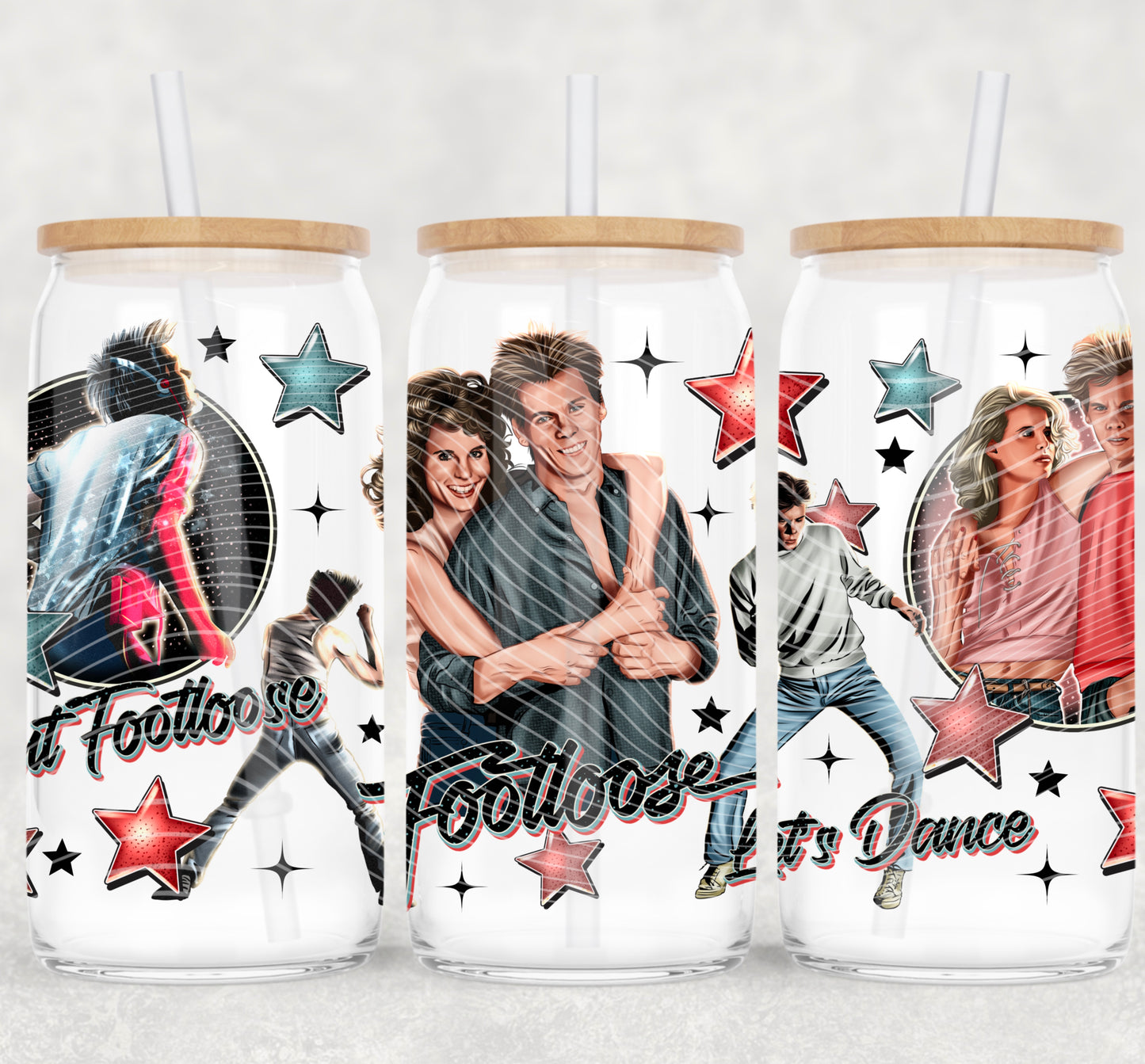UV-DTF Cup Wrap Footloose Movie Dance Scene
