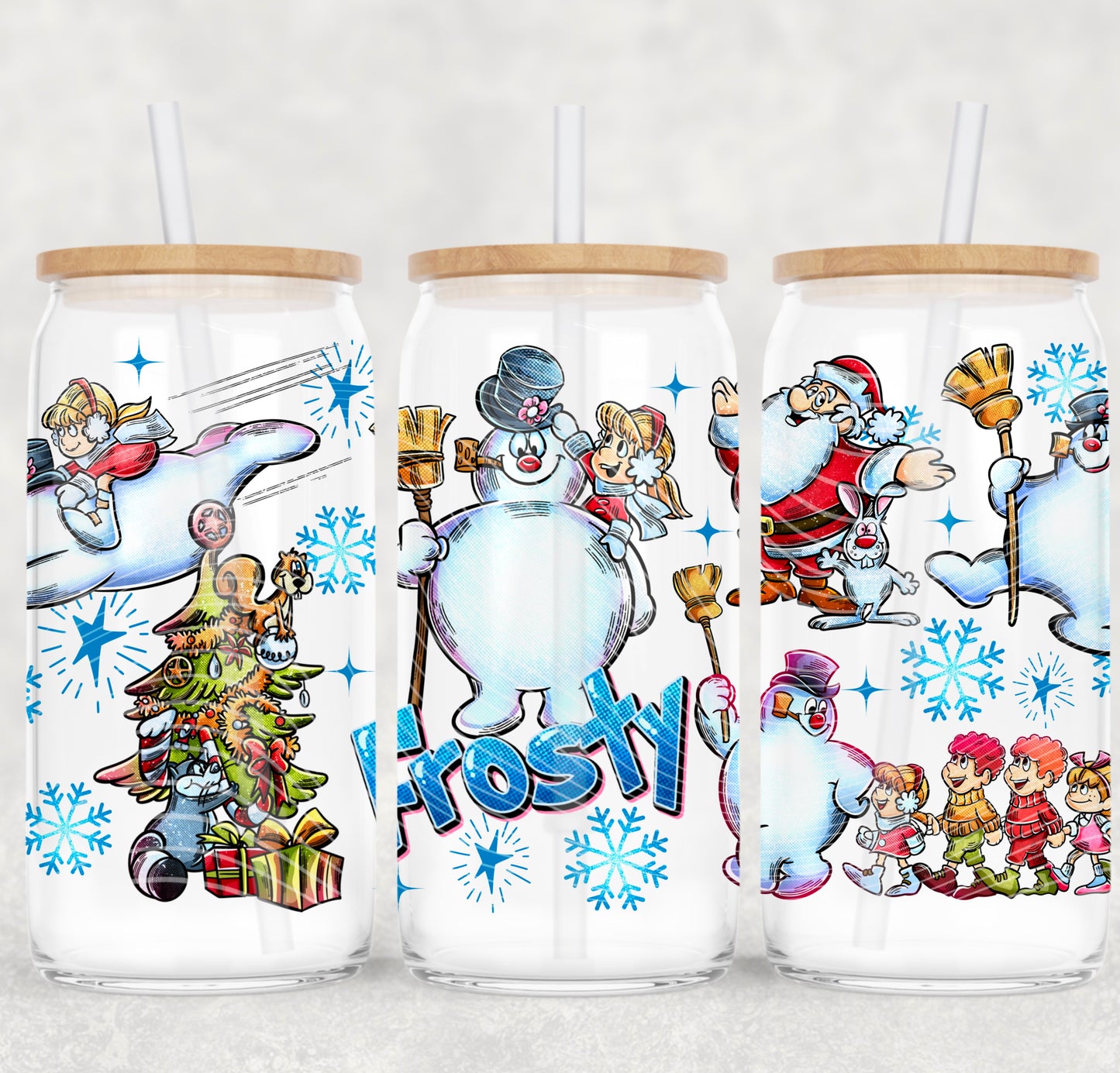 UV-DTF Cup Wrap Frostyy the Snowman Christmas