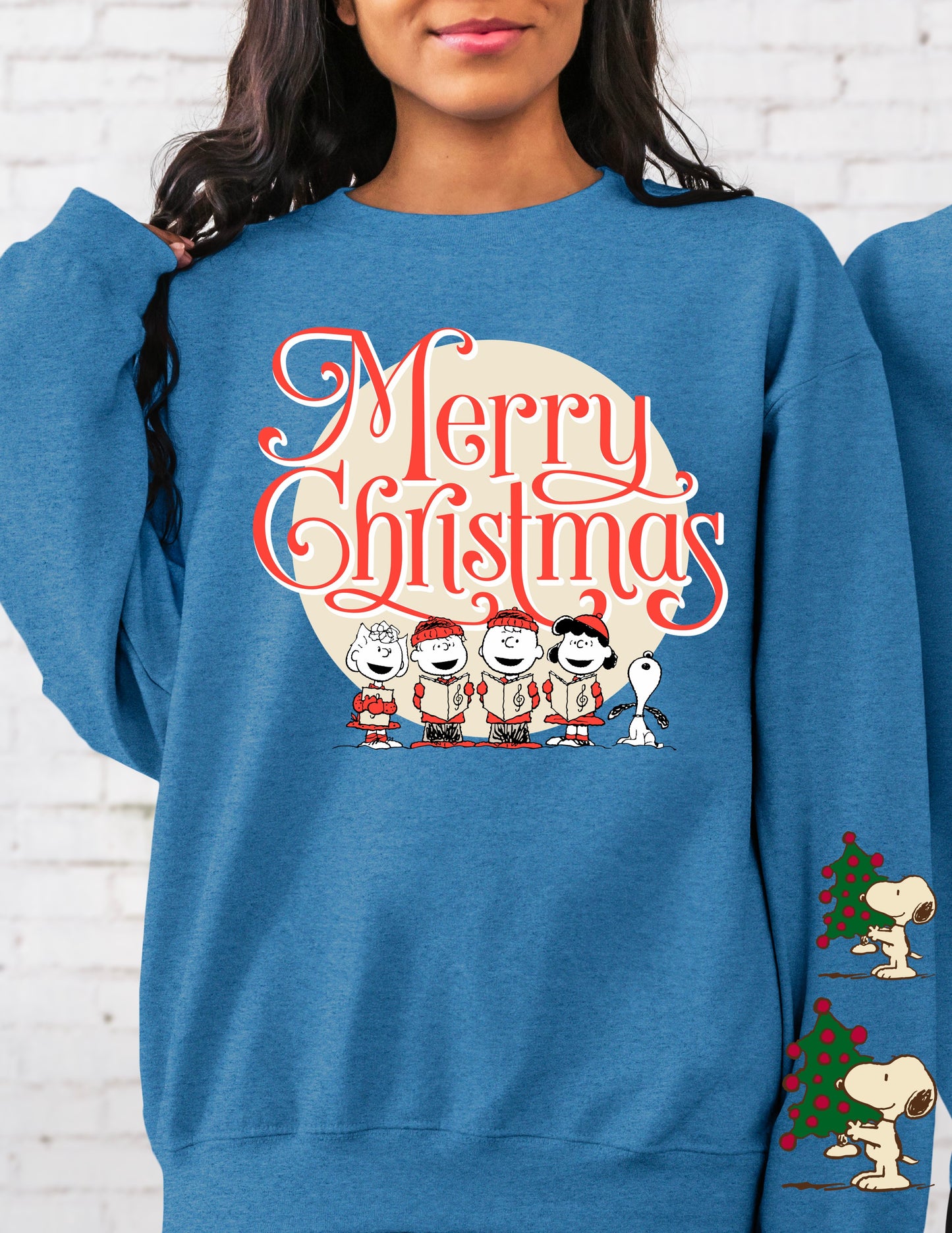 DTF Transfer Merry Christmas Snoopy Charlie Brown Jumbo Sleeve Offered
