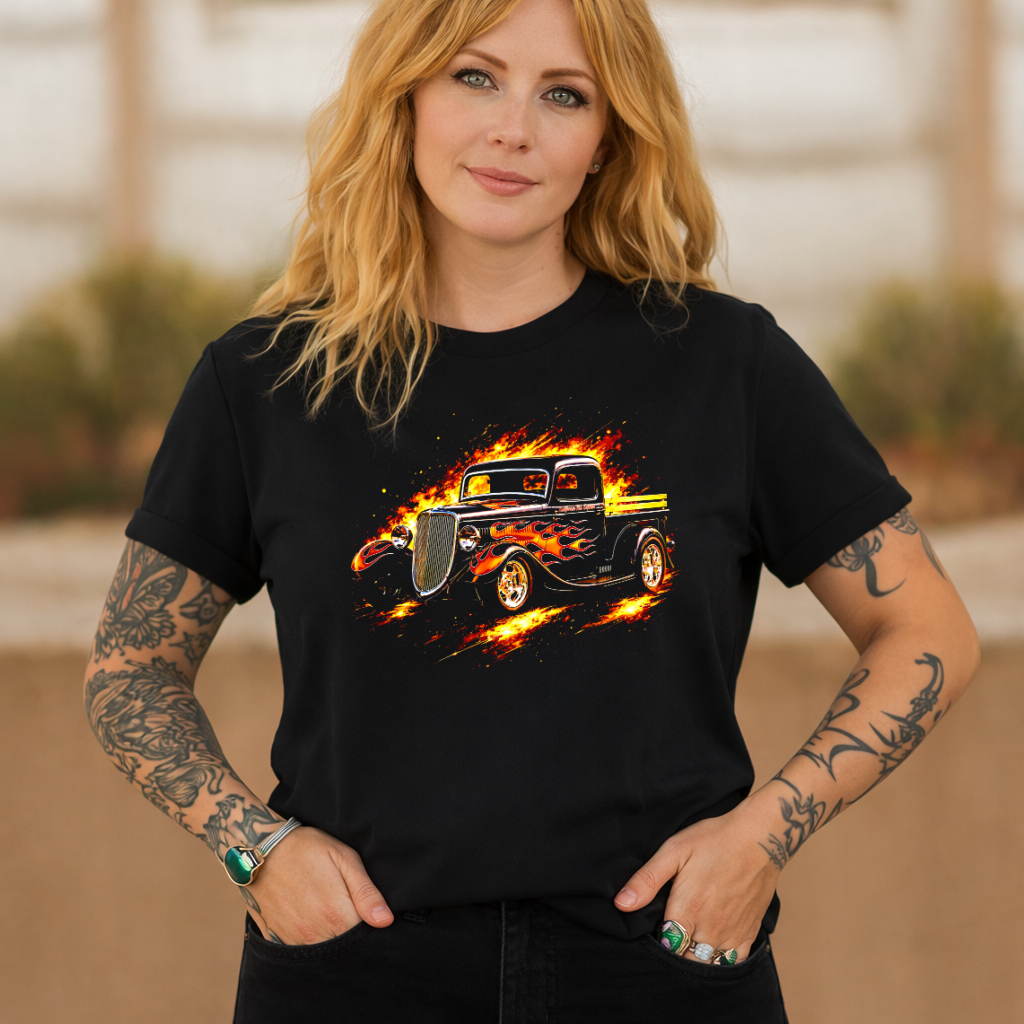 DTF Transfer Halftone 1933__1934 Ford Hot Rod Pickup