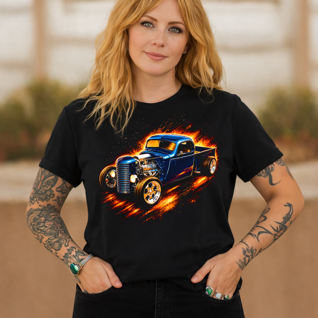 DTF Transfer Halftone 1941 Chevrolet Pickup Hot Rod