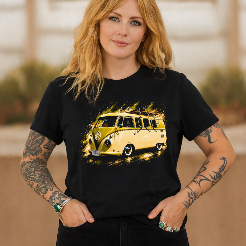 DTF Transfer Halftone 1955_1967 Volkswagen Type 2 Split Window