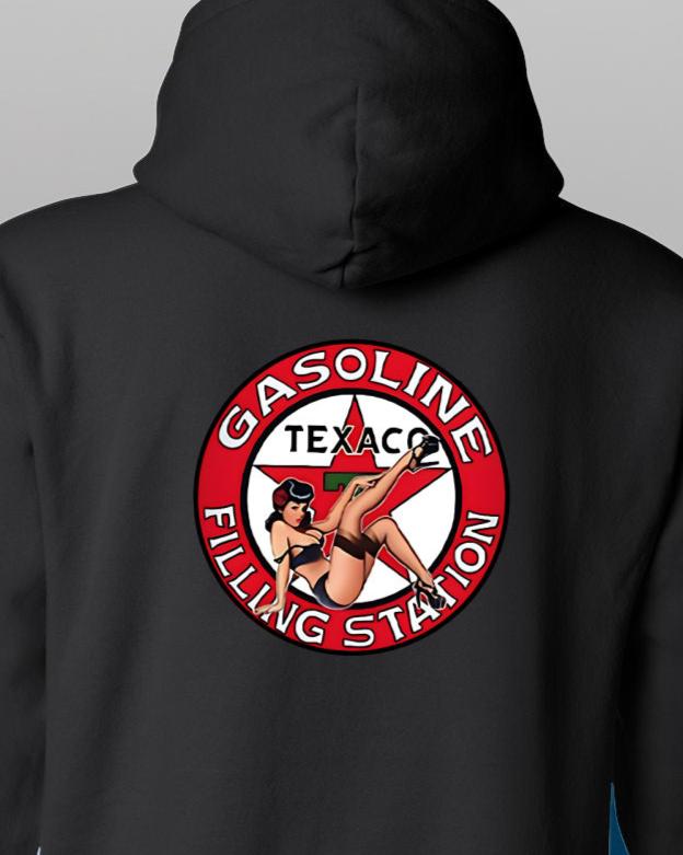 T-Shirt Sweatshirt Or Hoodie Vintage Car Freaks Gasoline Pin Up