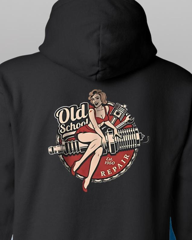 T-Shirt Sweatshirt Or Hoodie Vintage Car Freaks OLD School