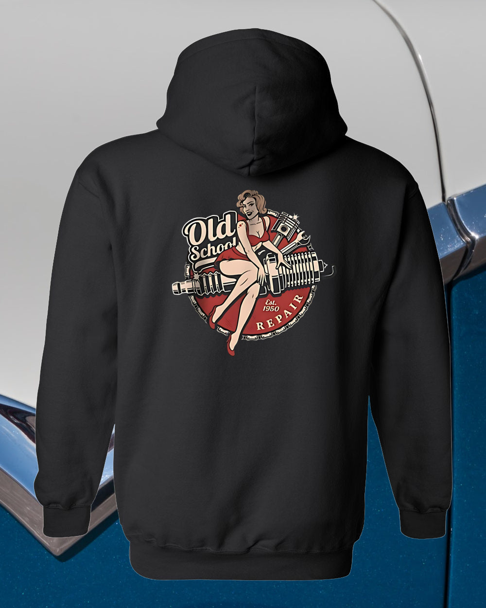T-Shirt Sweatshirt Or Hoodie Vintage Car Freaks OLD School