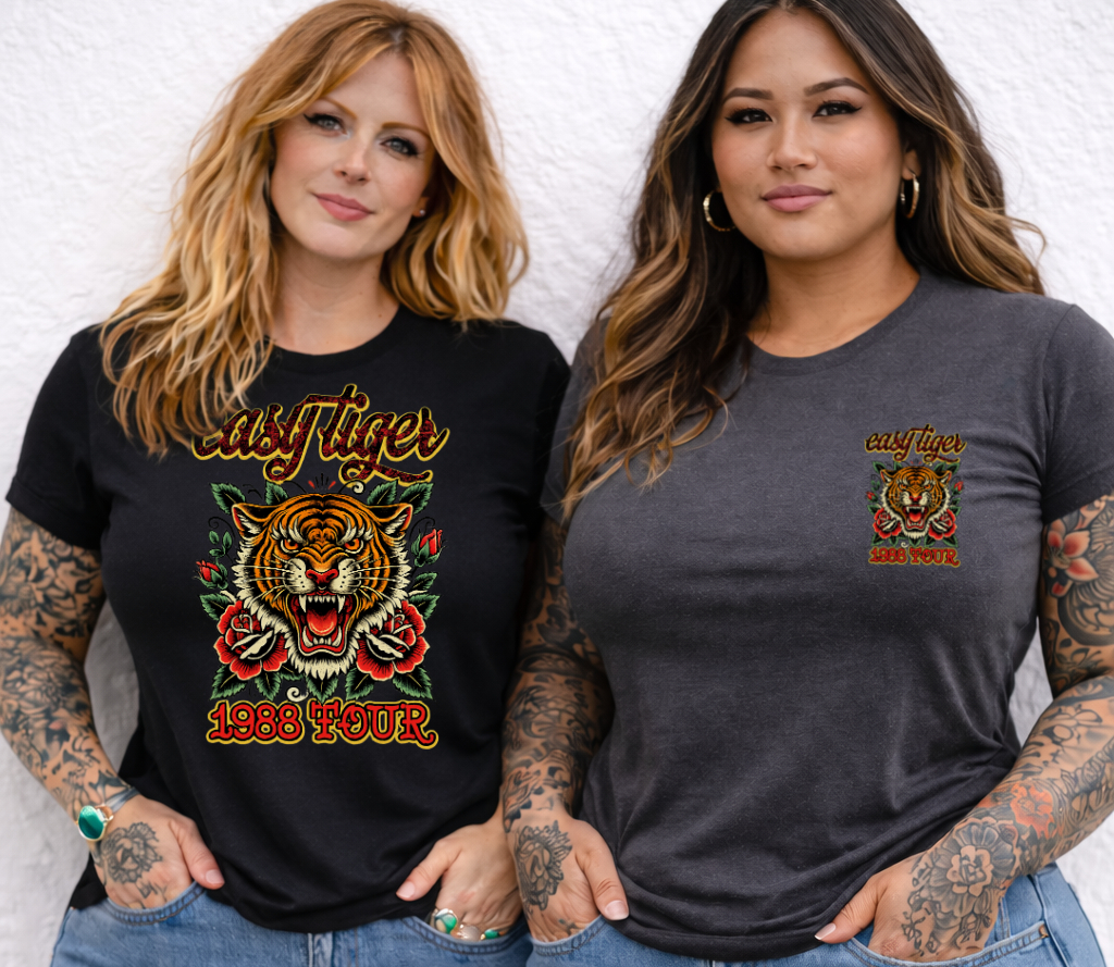 DTF Transfer Easy Tiger 1988 Tour Vintage Tattoo