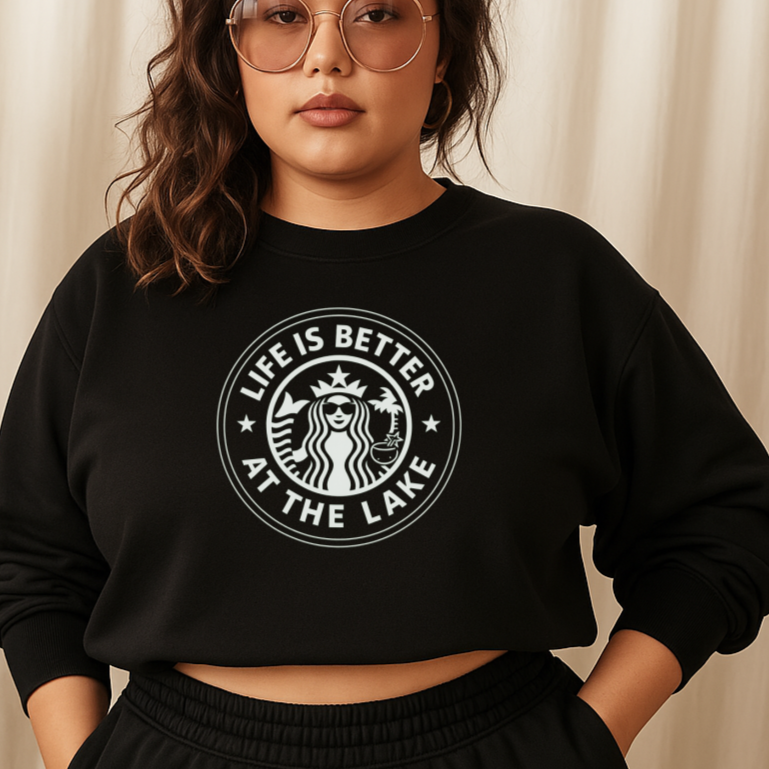 T-Shirt Crewneck Hoody – Life Is Better at the Lake