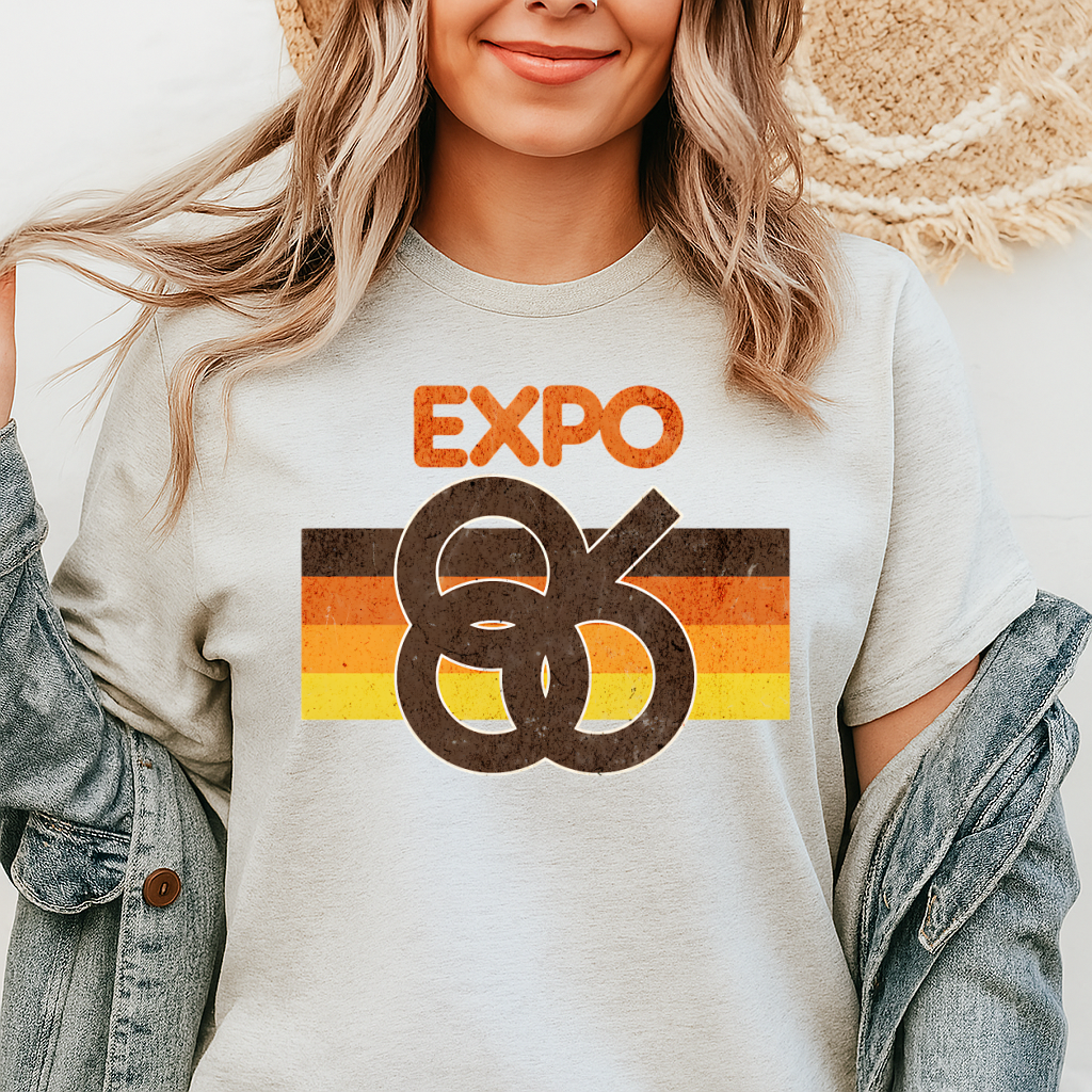 DTF Transfer Expo 86 Retro Vancouver Vintage Design