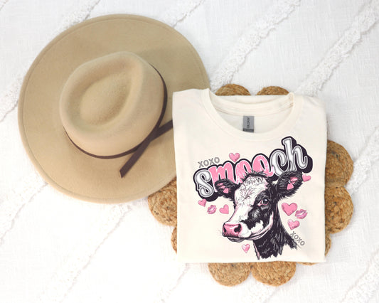 DTF Transfer Pink Cow Design