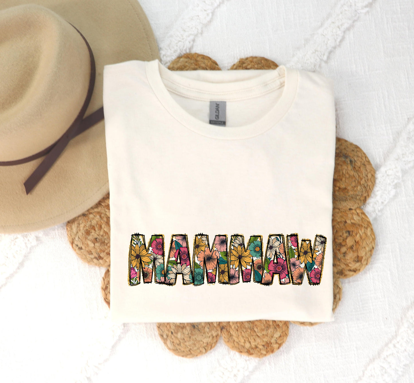 Summer Floral T-Shirt or Sweatshirt for Mama Nana Auntie More - Perfect for Warm Weather