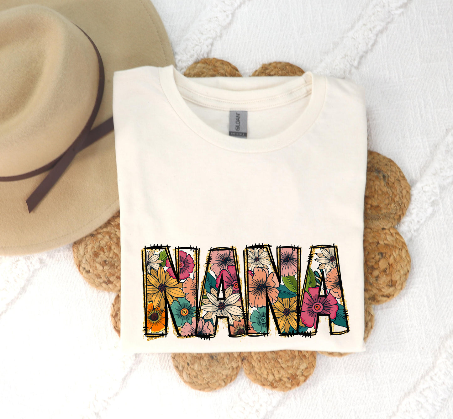 DTF Transfer Summer Florals Mama Nana Auntie Ect