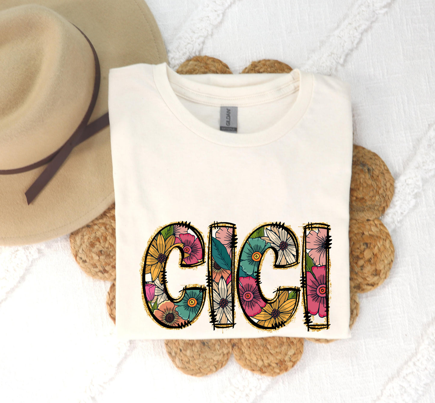 DTF Transfer Summer Florals Mama Nana Auntie Ect
