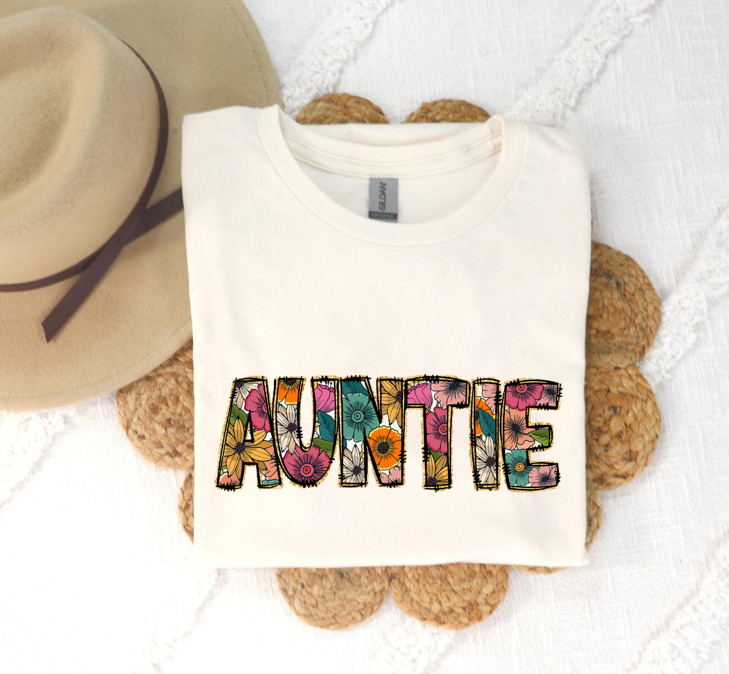 Summer Floral T-Shirt or Sweatshirt for Mama Nana Auntie More - Perfect for Warm Weather