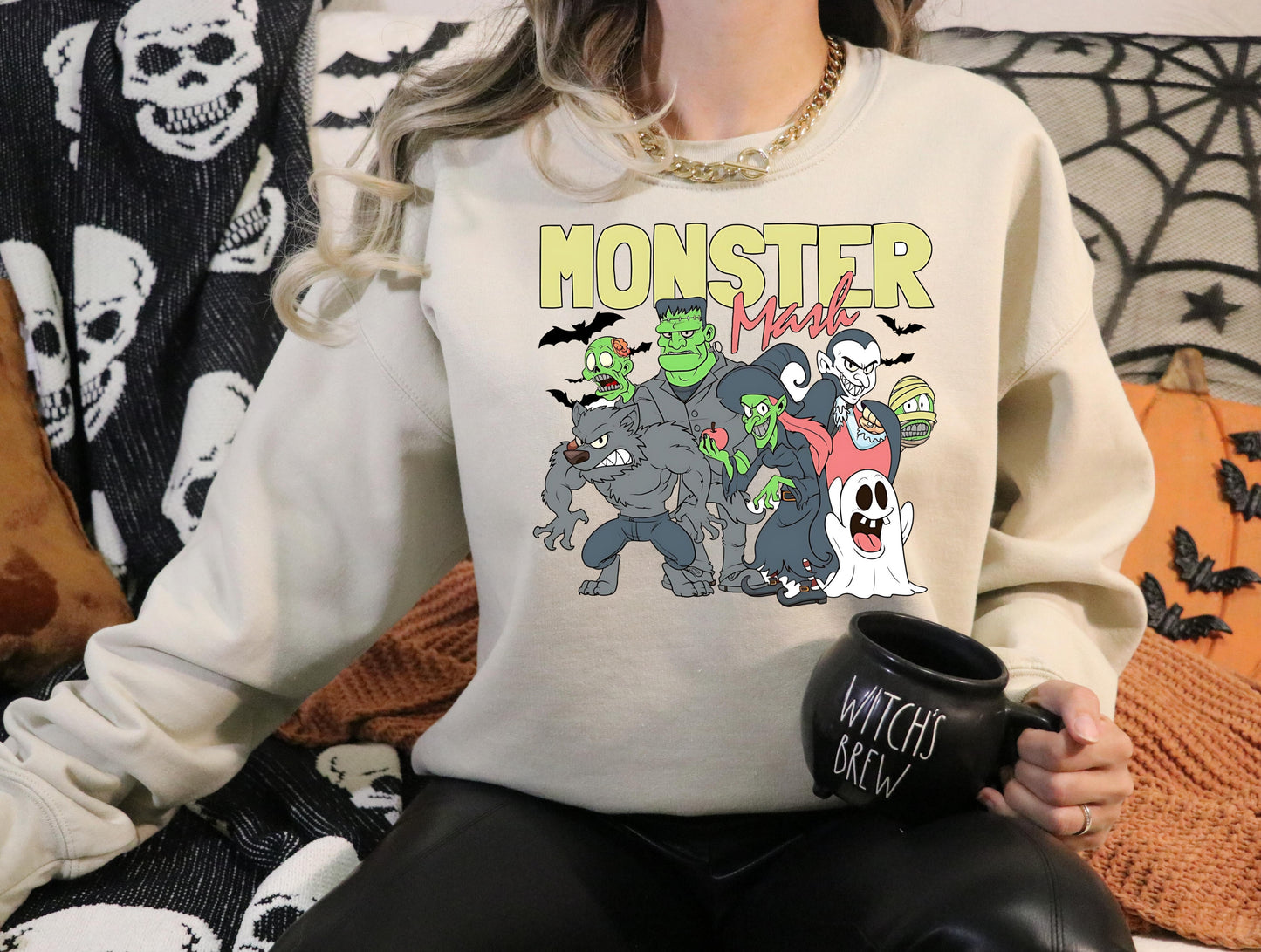 Sweatshirt Or Hoodie T-Shirt  Fall Halloween  Monster