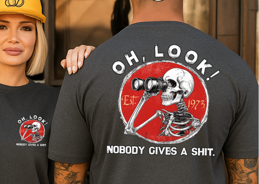 T-Shirt Crewneck Hoody – Oh Look! Nobody Gives a Shit Dad
