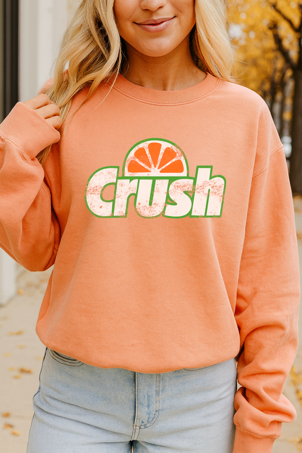 DTF Transfer Orange Crush Retro Logo