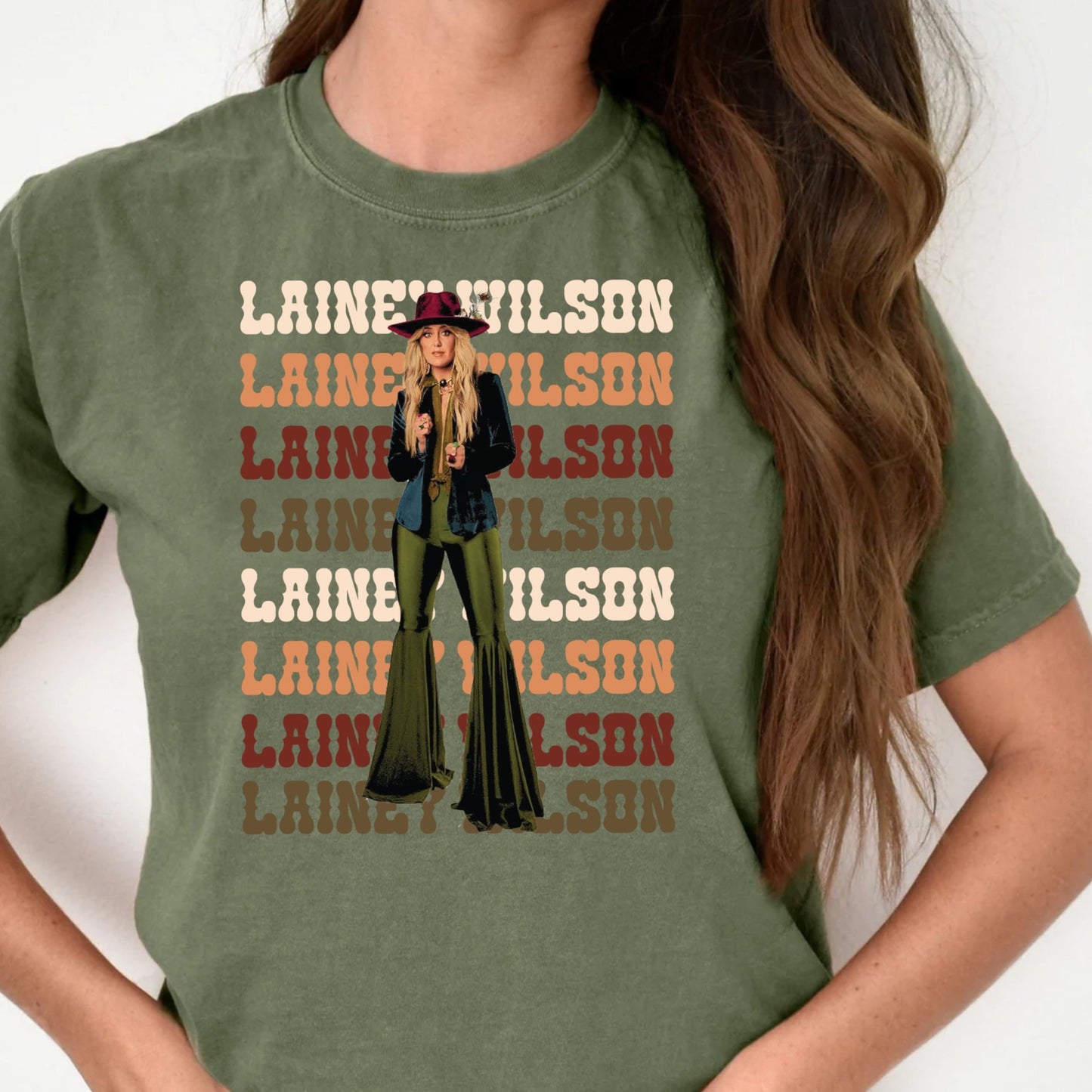 T-Shirt Hoodie L Wilson Retro Country Music Crewneck sweatshirt