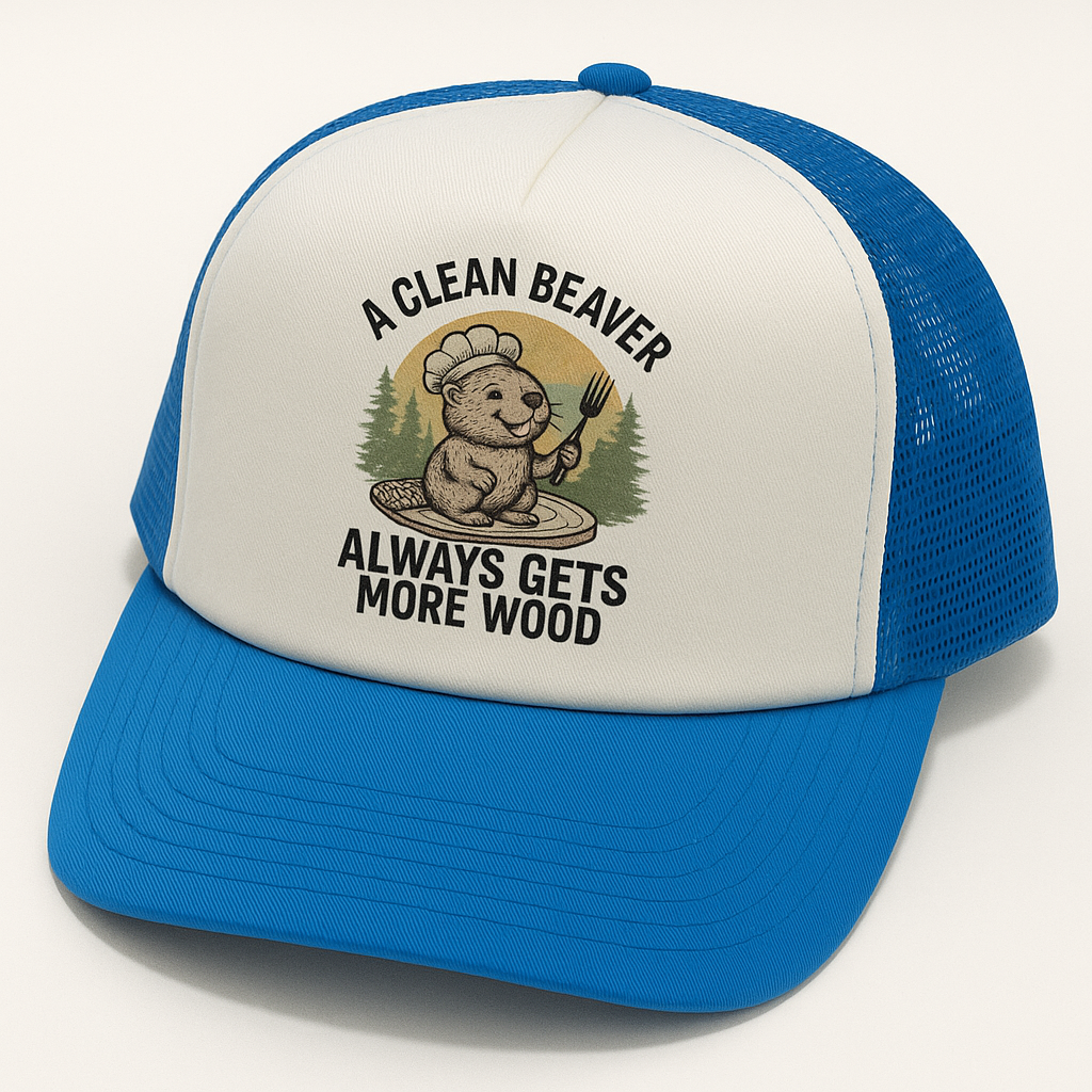 A Clean Beaver Always Gets More Wood Trucker Hat – Funny Vintage Outdoor Cap