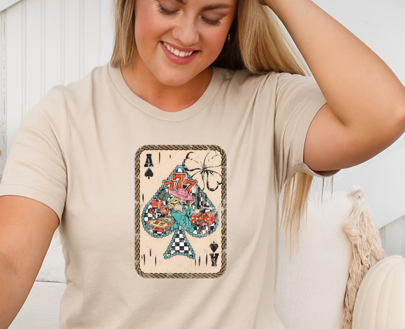 DTF Transfer Vintage Ace Of Spades Country