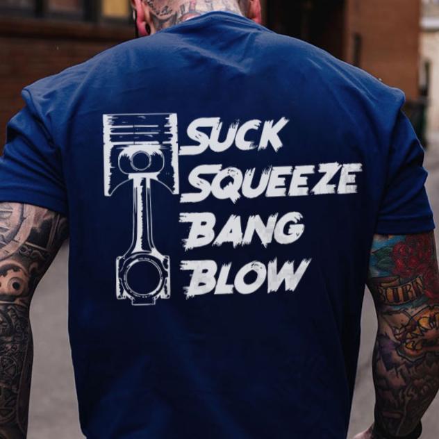 T-Shirt Sweatshirt Or Hoodie Vintage Car Freaks Suck Squeeze Bang Blow
