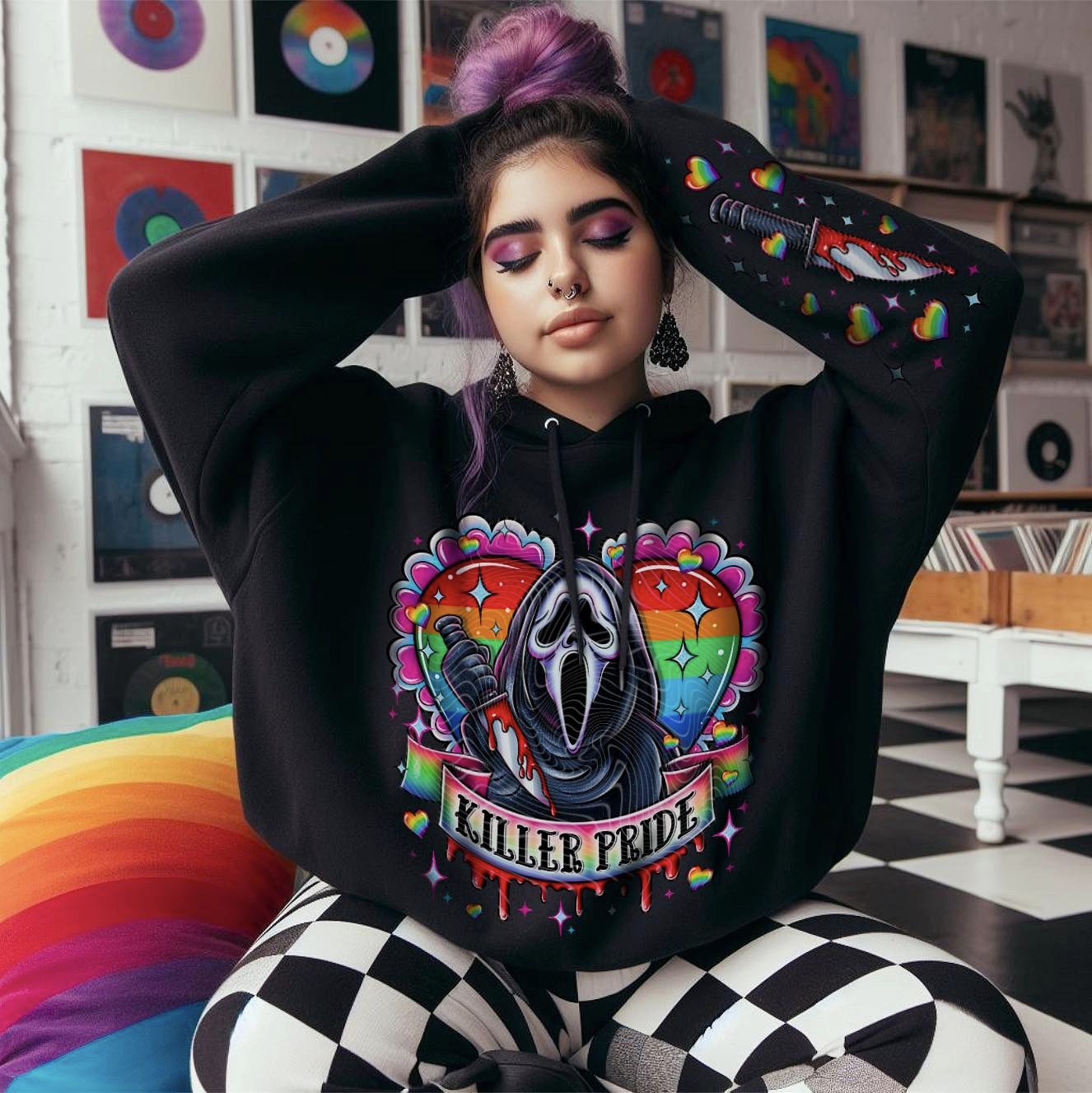 DTF Transfer Vintage Killing PRIDE - Sleeve Print Offered