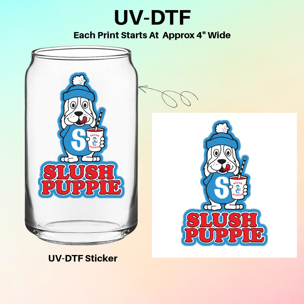 UV-DTF Stickers – Slush Puppie Retro Logo