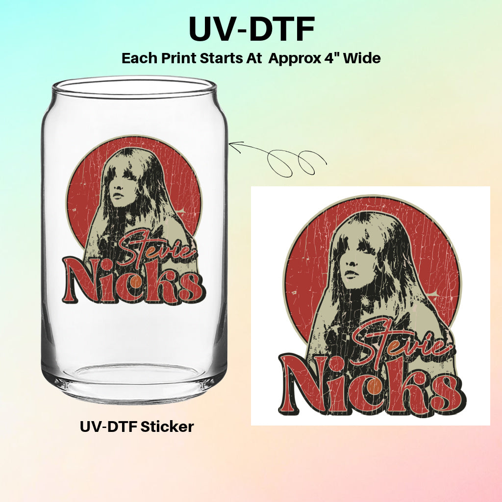 UV-DTF Stickers – S- Nicks Retro Circle Design
