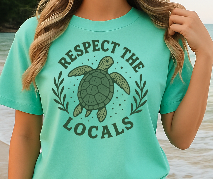 T-Shirt Or Crewneck Hoodie – Respect the Locals Turtle Conservation Design