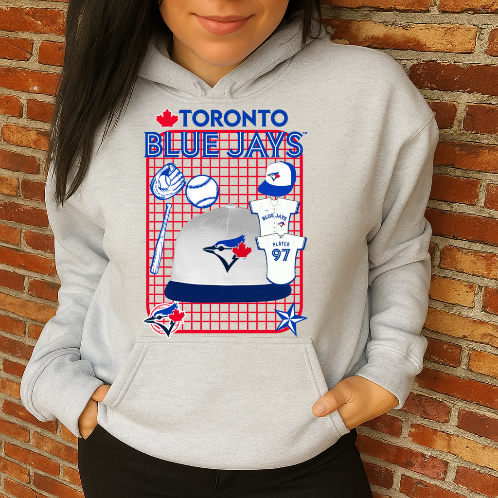DTF Transfer Toronto Blue J Hoodie Collection โ 11 Fan-Favorite Designs