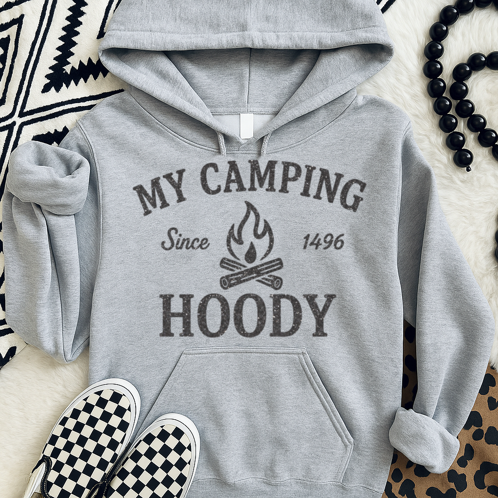 T-Shirt Crewneck Hoody My Camping Hoody Canadian Maple Leaf Hoodie