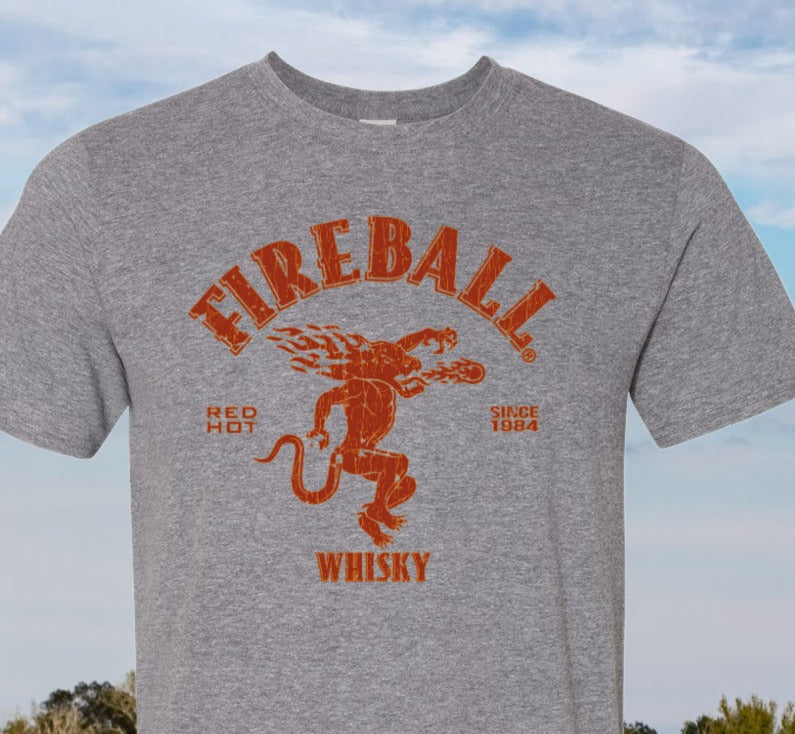 DTF Transfer Fire Ball Vintage
