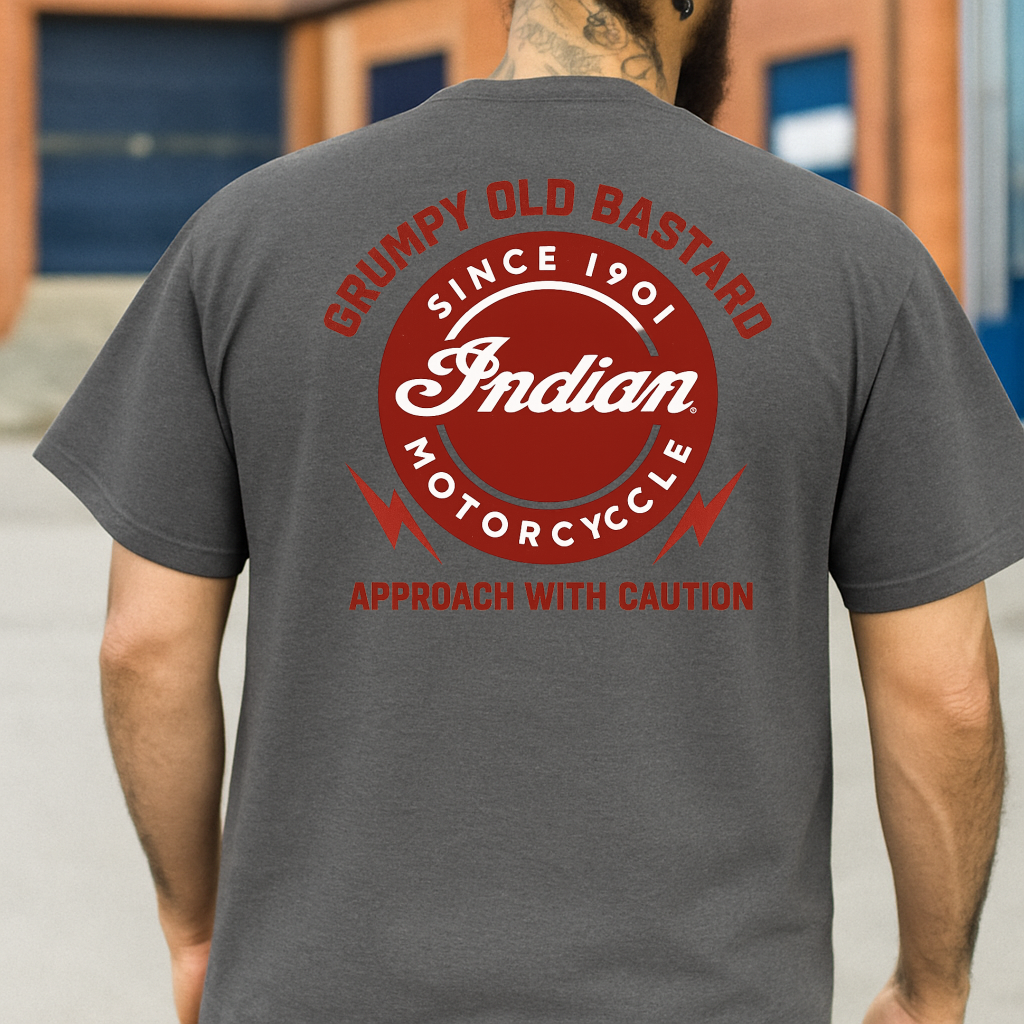 DTF Transfer Grumpy Old Bastard – Indian Parody Print