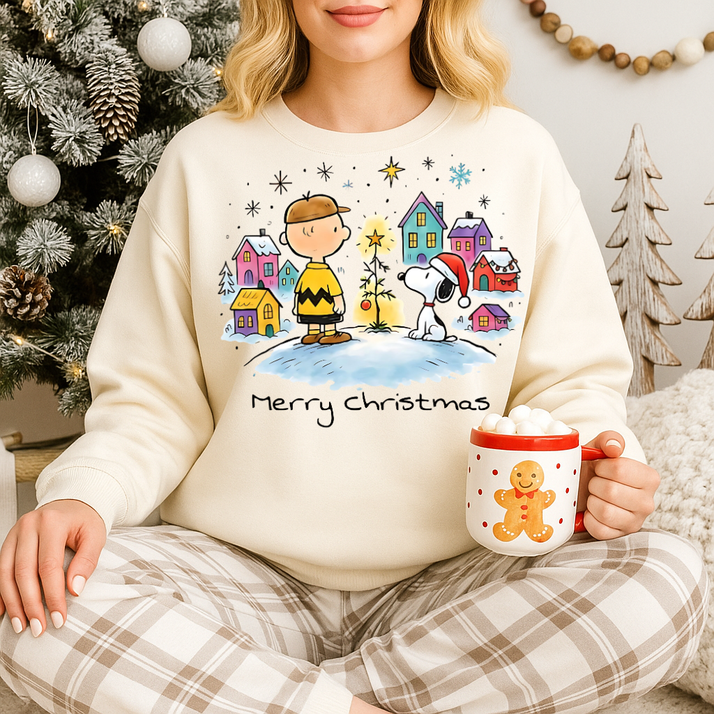 DTF Transfer Christmas Merry Christmas Cartoon Design