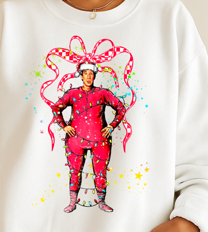 DTF Transfer Funny Wrapped Christmas Costume