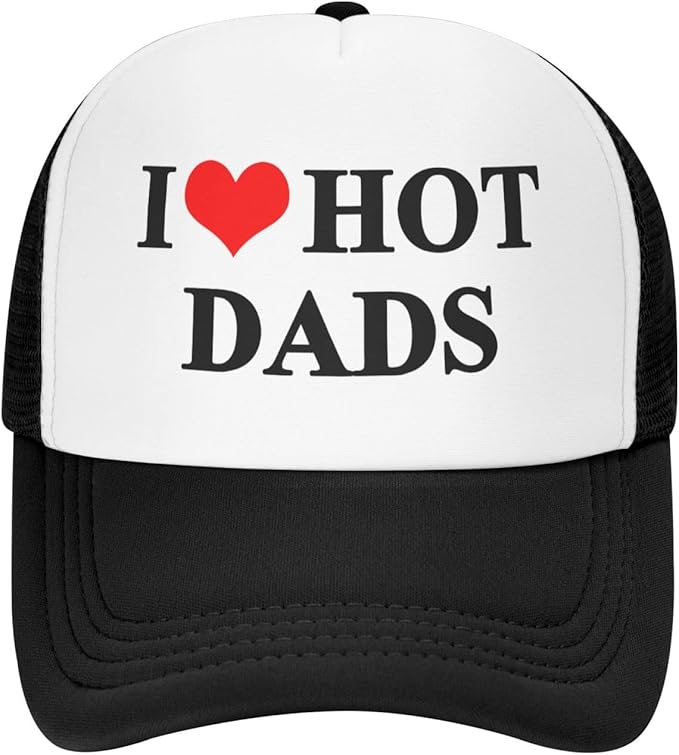 I ❤️ Hot Dads – Funny Trucker Hat