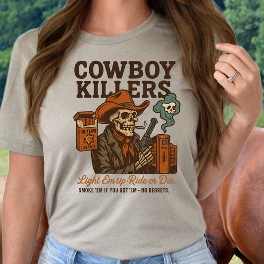 T-Shirt Sweatshirt Crewneck Wild Cowboy Killers Boho