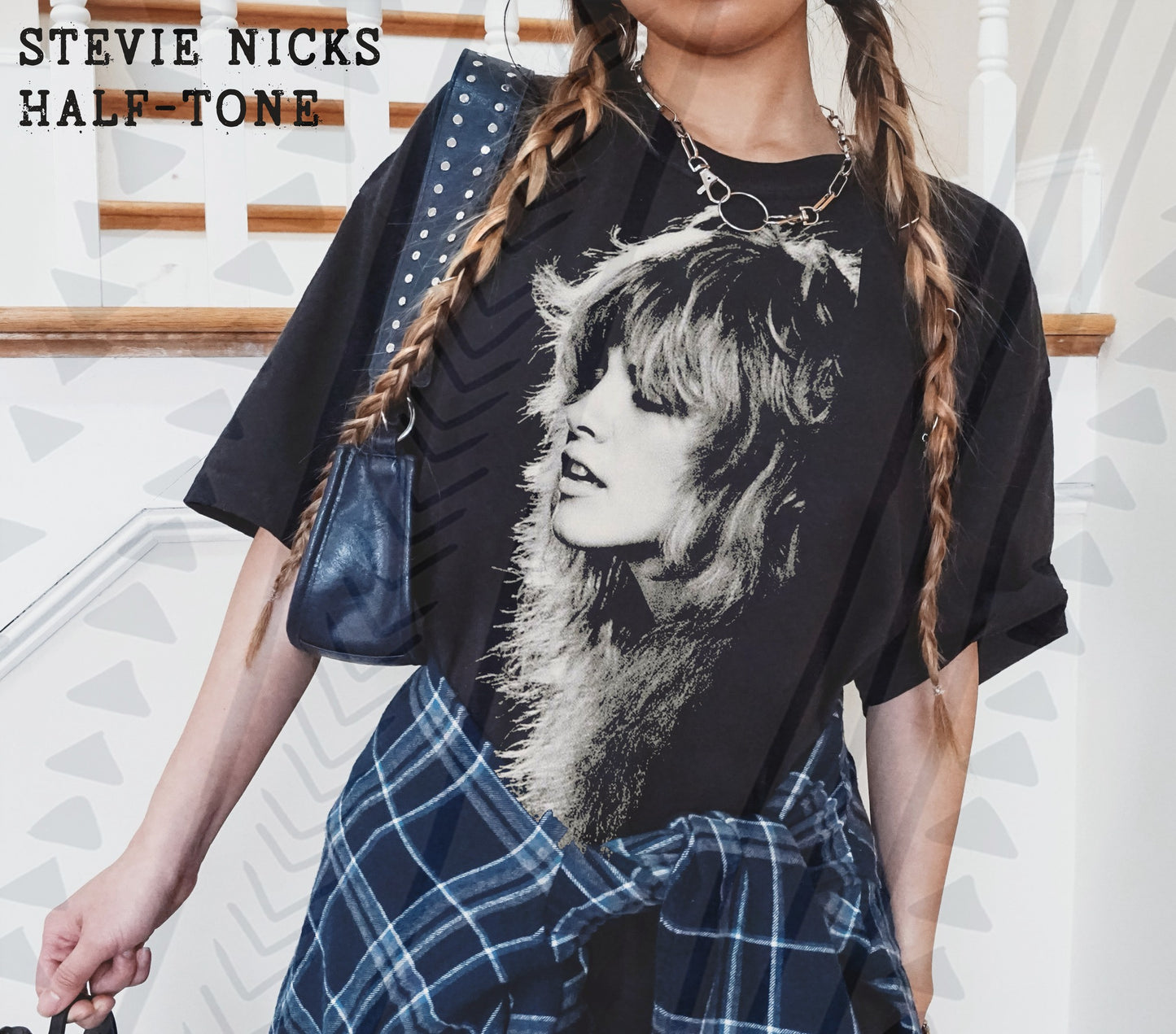 DTF Transfer Halftone Pop 70 Music Stevie