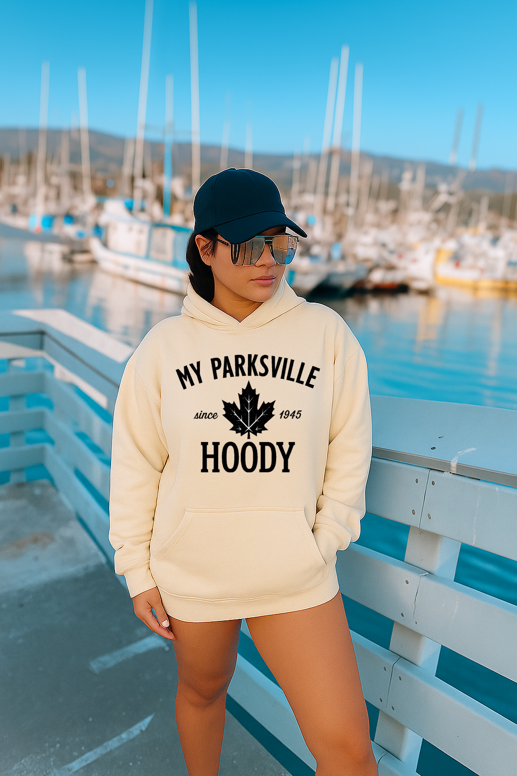 DTF Transfer My Parksville Hoody Canadian Maple Leaf Hoodie