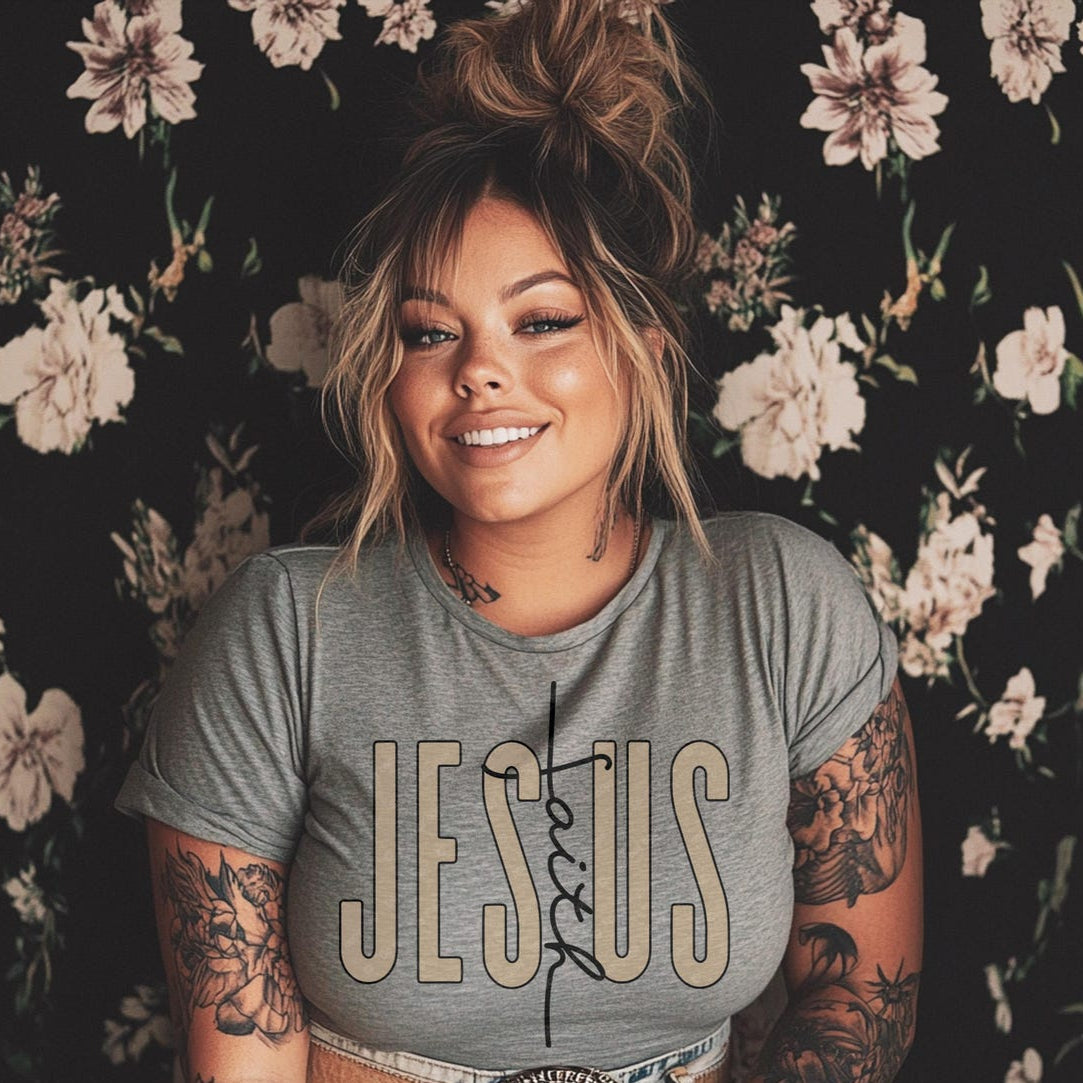 T-Shirt Sweatshirt Hoodie Jesus Faith Christian Minimalist Design Crewneck