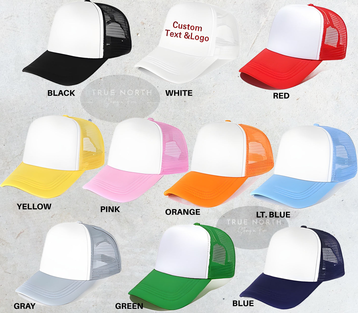 Customizable Unisex Mesh Trucker Hat - Choose from Multiple Designs 1