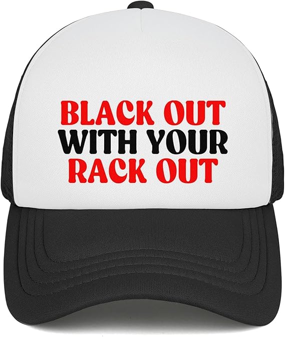 Black Out with Your Rack Out – Party Trucker Hat