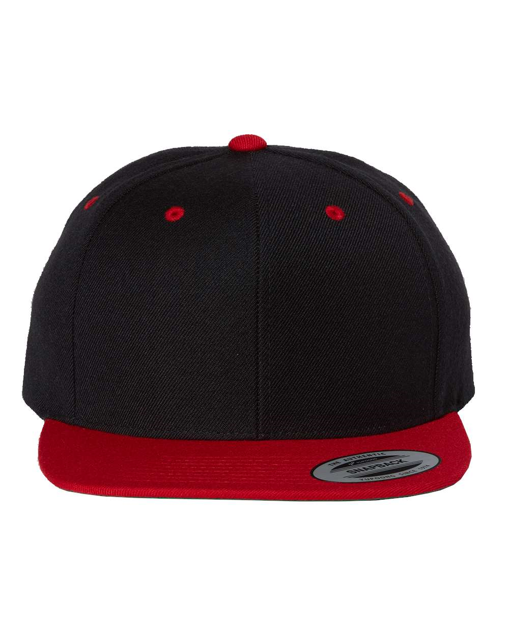 Premium Classic Snapback - Black Red