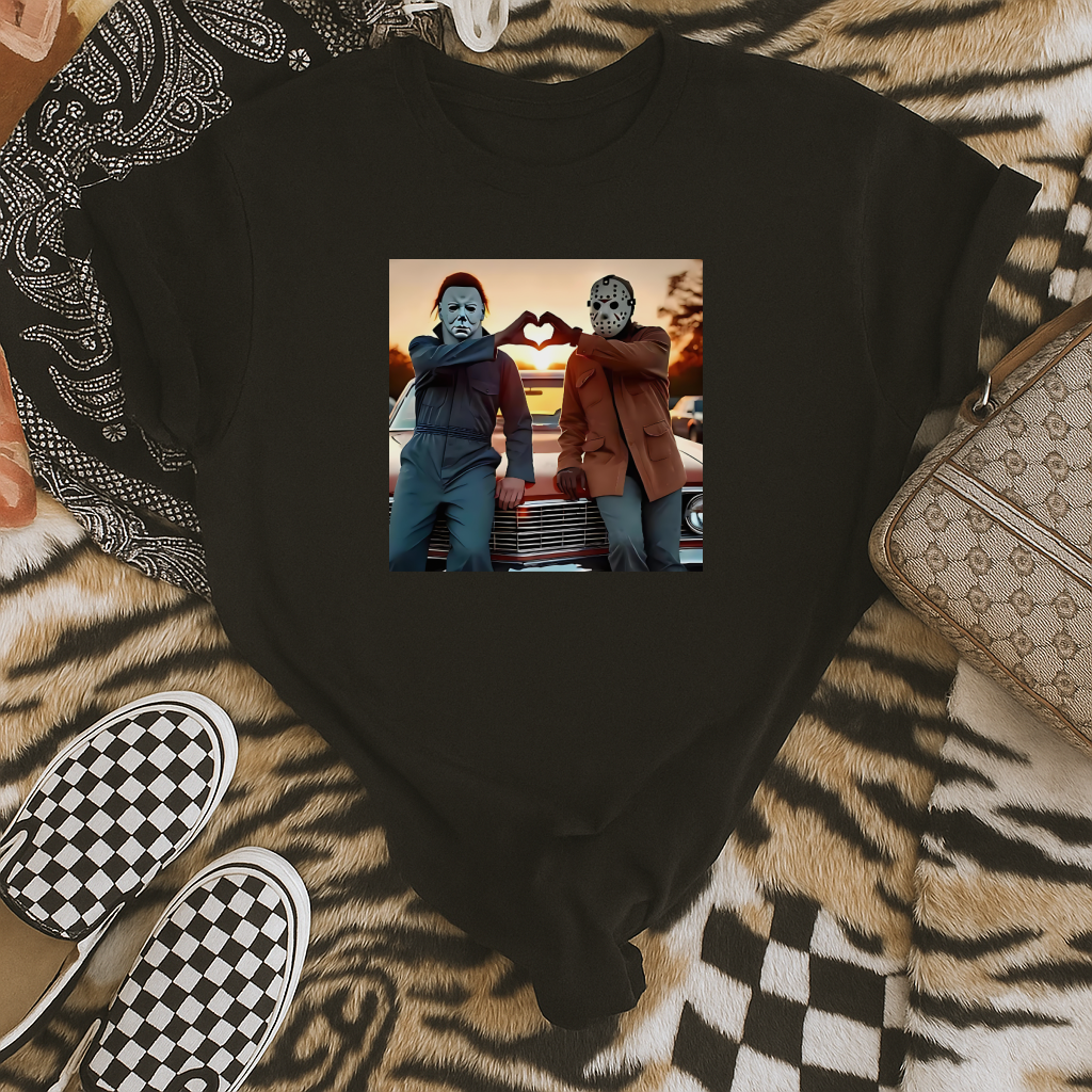 DTF Transfer Halloween Horror Heart Sunset Design ๐ช๐โค๏ธ๐